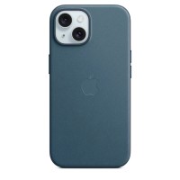 Чохол iPhone 15 FineWoven Case with MagSafe Pacific Blue