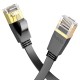 Інтернет кабель (Патч-корд) HOCO US07 General pure copper flat network cable 1Gbps 20m Black