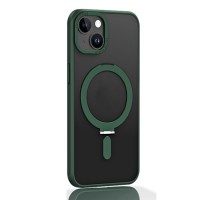 Чохол NEW Matte Guard MagSafe Ring Case for iPhone 14 Plus Dark Green