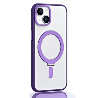 Чохол NEW Matte Guard MagSafe Ring Case for iPhone 13 Deep Purple