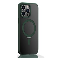 Чохол NEW Matte Guard MagSafe Ring Case for iPhone 15 Pro Max Dark Green