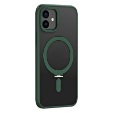 Чохол NEW Matte Guard MagSafe Ring Case for iPhone 12 Dark Green