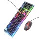 Комп'ютерна Клавіатура та миша HOCO GM18 Luminous gaming keyboard and mouse set Black