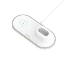 Бездротовий зарядний пристрій HOCO CW21 Wisdom 3-in-1 for iPhone / iWatch / AirPods 2A White