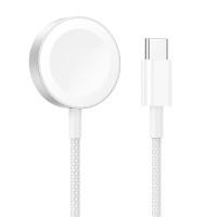 Зарядний пристрій для Apple Watch HOCO CW46 Wireless charger for iWatch Type-C / 5V / 0,35A / 1-8S Білий