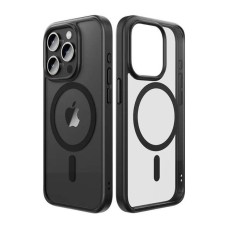 Чохол iPhone 15 Rock Guard Clear with magnetic Black