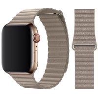 Ремінці Apple Watch Leather Loop Magnet 42mm / 44mm / 45mm Бежевий
