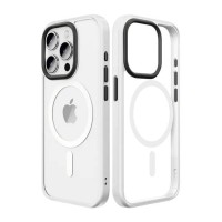 Чохол iPhone 15 Rock Guard Clear with magnetic White