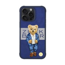 Чохол Zuck Bear Paris Gentleman Leather Case iPhone 15 Pro Suit