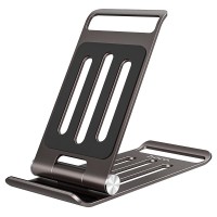 Настільна підставка HOCO PH49 Elegant metal folding desktop holder Gray