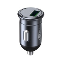 Автомобільний зарядний пристрій XO CC46 QC3.0 3A 18W Grey
