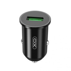 Автомобільний зарядний пристрій XO CC35 1USB 3A 18W Black