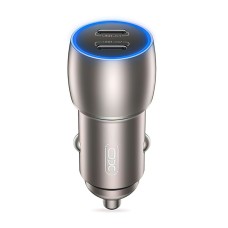 Автомобільний зарядний пристрій XO CC51 2xPD 40W Grey