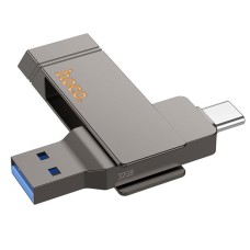 Флеш накопичувач USB-A / C HOCO UD15 Clever USB3.2 Type-C 32GB Gray