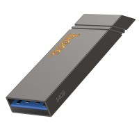Флеш накопичувач USB HOCO UD13 Clever USB3.2 USB flash drive 64GB Gray