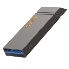 Флеш накопичувач USB HOCO UD13 Clever USB3.2 USB flash drive 64GB Gray