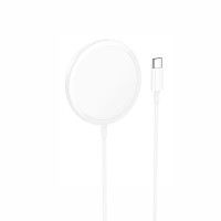 Бездротовий зарядний пристрій HOCO CW52 Enjoy magnetic wireless fast charging White