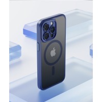 Чохол накладка Rock Guard Touch series matte Full MagSafe iPhone 15 Pro Blue