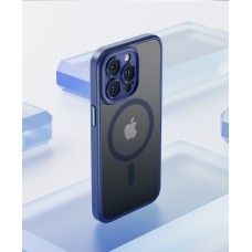 Чохол накладка Rock Guard Touch series matte Full MagSafe iPhone 15 Plus Blue