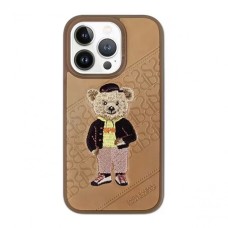 Чохол Polo Crete Leather Case Santa Barbara Bear Crete iPhone 14 Pro Brown