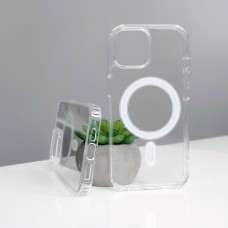 Чохол Clear Case MagSafe для iPhone 15 Plus прозорий