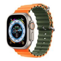Ремінець для Apple Watch 38mm / 40mm / 41mm Ocean Band Orange green