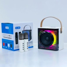 Портативна колонка Bluetooth CH CL-227 мікрофон 2шт 10W White