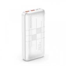 Повербанк портативний акумулятор Power bank XO PR188 Fast charge 22.5W 20000 mAh White