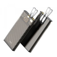 Повербанк портативний акумулятор Power bank XO PR195 fast charge 22.5W 10000 mAh Brown