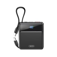 Повербанк портативний акумулятор Power bank XO PR224 fast charging dual line 10000 mAh Black