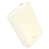 Повербанк портативний акумулятор Power Bank Hoco Q21A Great fully compatible 22.5W 20000 mAh milky white