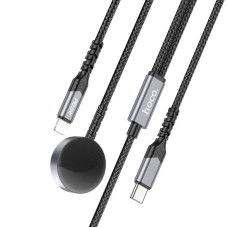 Зарядний пристрій Hoco CW54 Cable 2in1 Lightning / Apple Watch 2.4A 1.2m Black