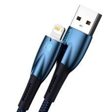 USB кабель Baseus Glimmer Series Fast Charging Data Cable USB to iP Ligtning 2.4A 2m Blue CADH000303