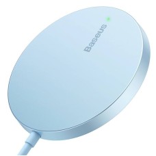 Бездротова зарядка Baseus Simple Mini 3 Magnetic Wireless Charger 15W Blue CCJJ040303