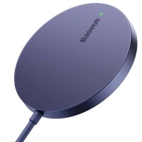 Бездротова зарядка Baseus Simple Mini 3 Magnetic Wireless Charger 15W Purple CCJJ040205