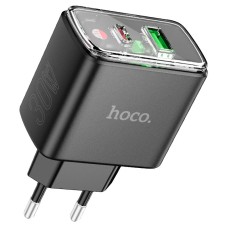 Мережевий зарядний пристрій Hoco CS42A Smart charger 30W Black