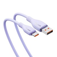 Кабель Baseus Pudding Series Fast Charging Cable USB to Type-C 100W 6A 2m Purple P10355703511-01