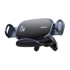 Автомобільний тримач із бездротовою зарядкою Baseus LightChaser Series Triple-Coil Wireless Charging Black C40355901111-00