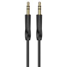 Аудіокабель AUX-кабель аудіоадаптер Borofone BL16 3.5mm to 3.5mm Black