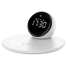 Бездротова зарядка стенд WIWU Wi-W017 15W 3in1 Wireless Charger+Digital Alarm+Bluetooth Speaker