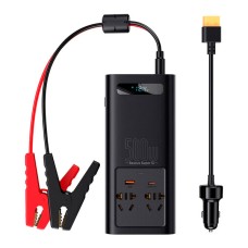 Автомобільний інвертор Baseus Super Si Power Inverter 500W (CN/EU 220V) Black (CGNB000101)