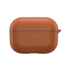Чохол для AirPods 3 Wiwu Calfskin Genuine Leather Brown
