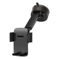 Автомобільний тримач Baseus Easy Control Clamp Car Mount Holder Pro (Suction Cup Version) Black SUYK020001