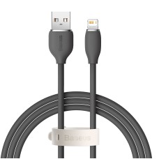 USB кабель Baseus Jelly Liquid Silica Gel Fast Charging USB to iP 2.4A 1.2m Black (CAGD000001)