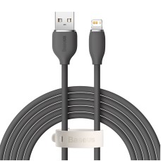 USB кабель Baseus Jelly Liquid Silica Gel Fast Charging USB to iP 2.4A 2m Black (CAGD000101)
