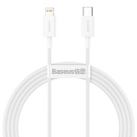 USB PD кабель Baseus Superior Series Fast Charging Data Cable Type-C to iP PD Lightning 20W 1.5m White (CATLYS-B02)
