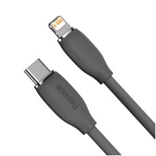 USB PD кабель Baseus Jelly Liquid Silica Gel Fast Charging Type-C to iP Lightning 20W 1.2m Black (CAGD020001)