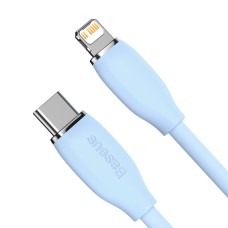 USB PD кабель Baseus Jelly Liquid Silica Gel Fast Charging Type-C to iP 20W 1.2m Blue (CAGD020003)