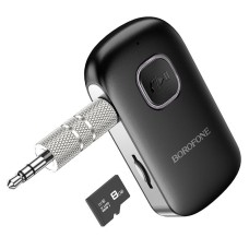 Автомобільний Bluetooth адаптер BOROFONE BC42 Car AUX BT receiver Black