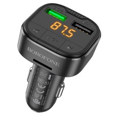 FM - трансмітер BOROFONE BC43 Flash with Bluetooth QC3.0 Black
